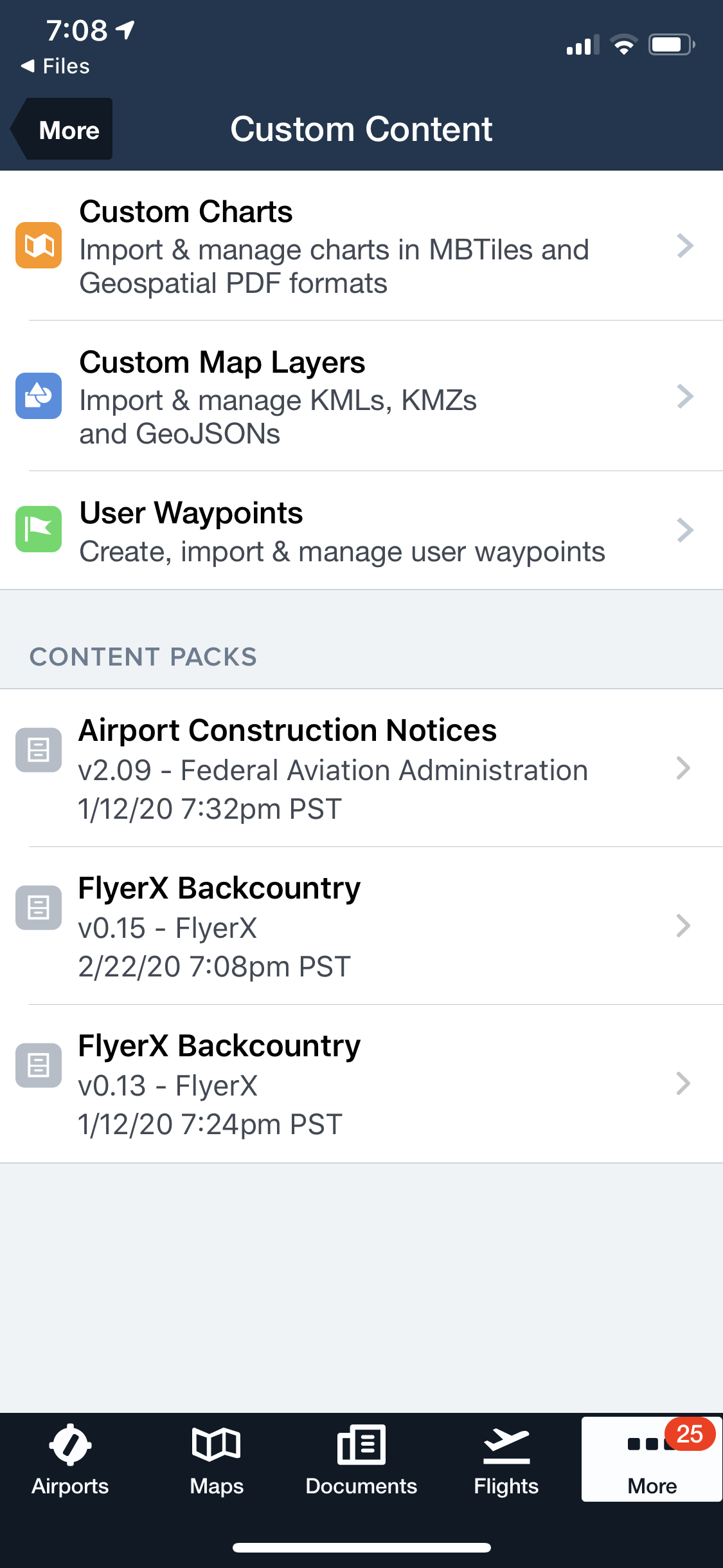 ForeFlight Content Packs